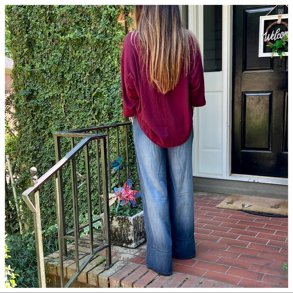 Fabulous Analiese Denim Tie Waist Pant - Picture 5 of 5